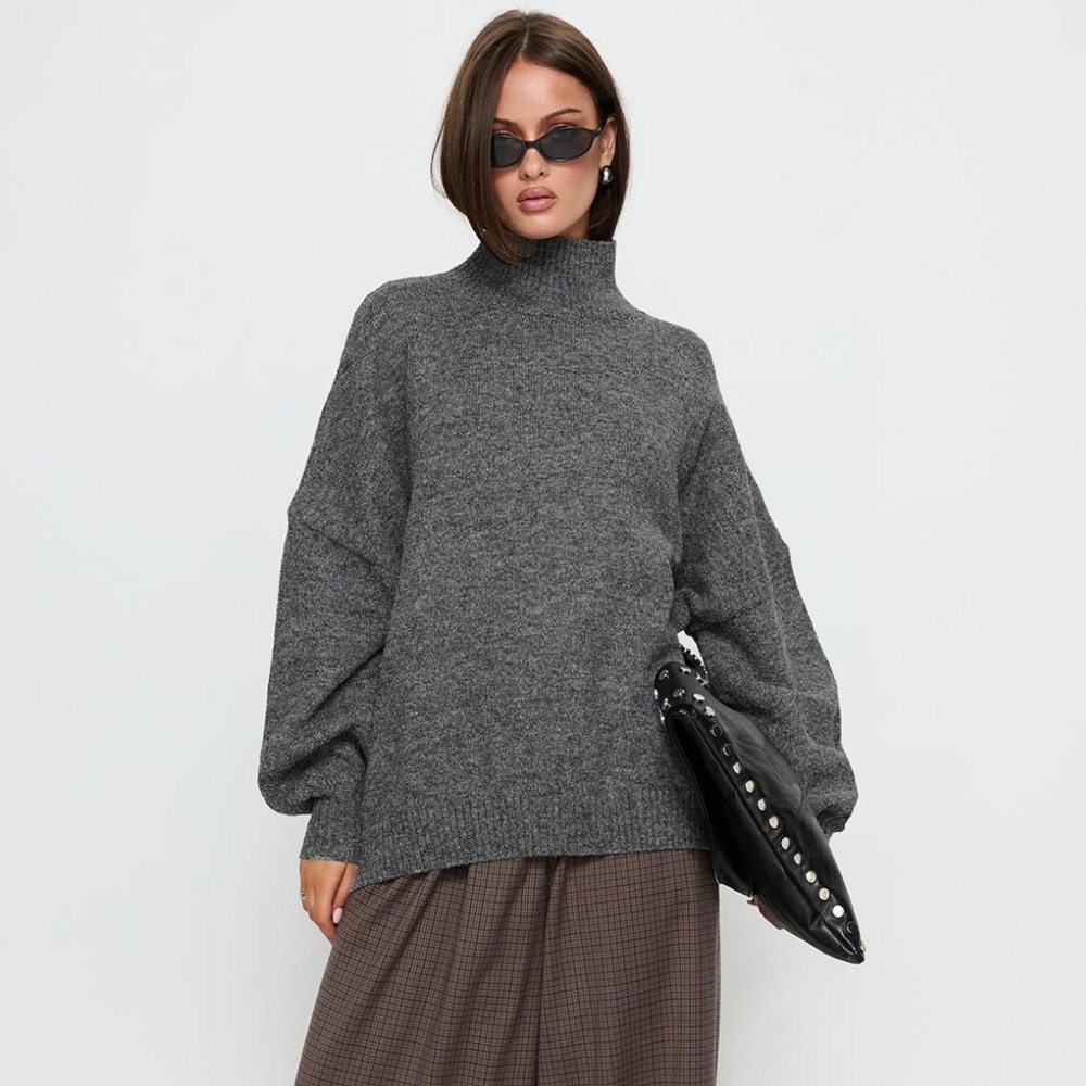 NWT Princess Polly Oversized Funnel Neck Knit Sweater